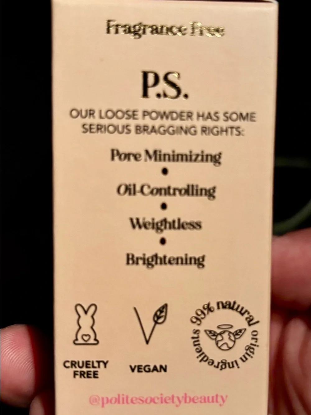 Polite Society More Than Pretty Loose Setting Powder — Light Peach